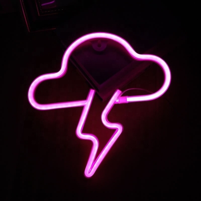 1 Consumo de energía Nube personalizada LED luz de neón luz de pared para dormitorio y habitación de los niños