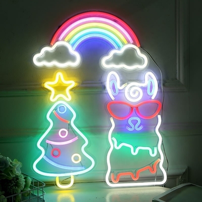 1 Consumo de energía Nube personalizada LED luz de neón luz de pared para dormitorio y habitación de los niños