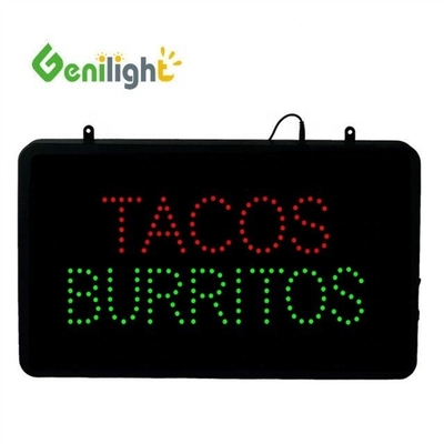 Genilight 22 * 13 pulgadas CE RoHS parpadeante LED señal de neón para estudio de fotos forma rectangular