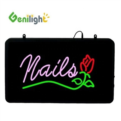 Rectángulo LED NAILS SIGN Hacer que su pantalla de uñas brille con nuestro diseño de movimiento parpadeante