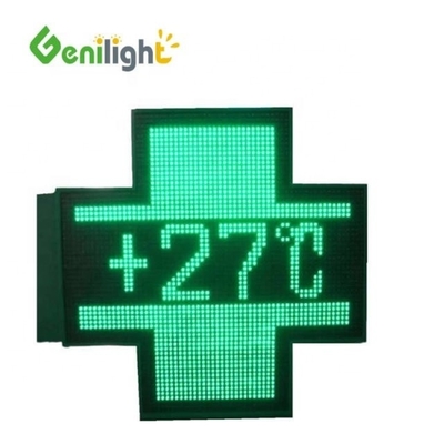 Display LED cruzado de farmacia al aire libre con destello brillante e integración de funciones SDK