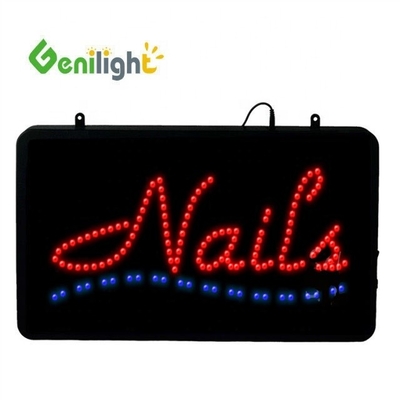 Rectángulo LED NAILS SIGN Hacer que su pantalla de uñas brille con nuestro diseño de movimiento parpadeante
