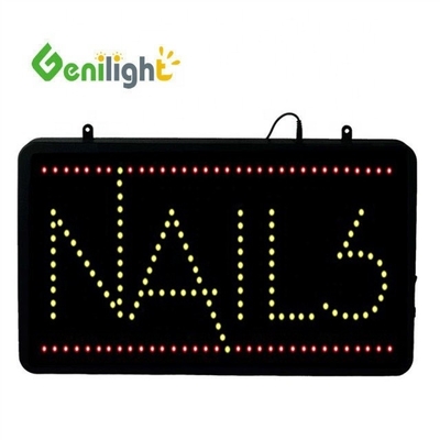 Rectángulo LED NAILS SIGN Hacer que su pantalla de uñas brille con nuestro diseño de movimiento parpadeante