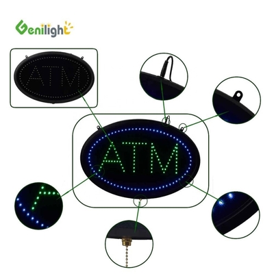 Ahorro energético de luz LED ATM Carta de signo con el certificado de potencia de luz de la frontera CE RoHS LVD etc Duración de vida horas -