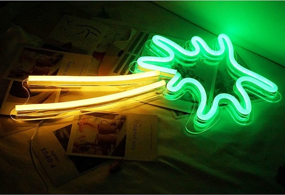 Gran señal de neón del árbol de coco LED Flex Neón luz de luz de USB alimentada por luz nocturna para el cuarto de los niños Voltado 5V