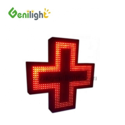 1280 / 2560 puntos LED Iluminado Cruz Médica FARMACIA Signo comercial con medios fotográficos