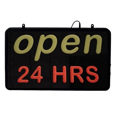 Animación LED Neon Open Sign con función de visualización de horas Animación Tablero frontal Acrílico