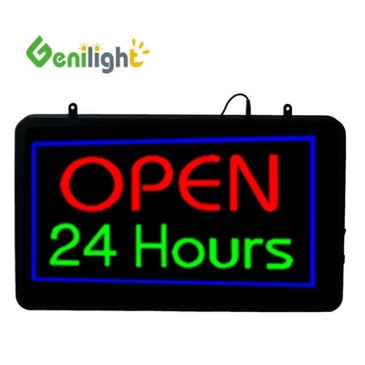 Animación LED Neon Open Sign con función de visualización de horas Animación Tablero frontal Acrílico