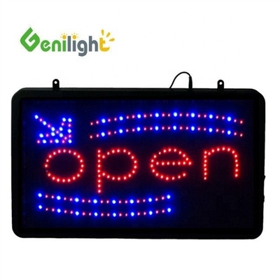 Animación LED Neon Open Sign con función de visualización de horas Animación Tablero frontal Acrílico