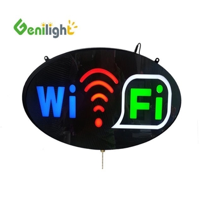 Función de pantalla de animación de color completo WIFI LED señal de neón con marco abierto de molde ABS