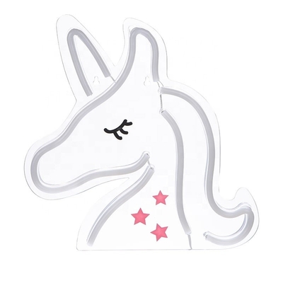 Consumo de energía 1 Iluminación LED de neón de unicornio Perfecto para los amantes de los animales y los jugadores