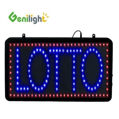 Genilight original para interiores 56*33cm Super brillo LED personalizado LOTTO pantalla abierta LED
