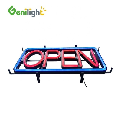 100000h Vida útil esperada de luz LED Neon Open Sign para necesidades de publicidad interior/exterior