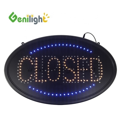 Alto brillo Custom 58 * 36cm LED Open/Closed Sign con material súper brillante