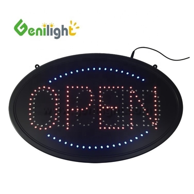 Alto brillo Custom 58 * 36cm LED Open/Closed Sign con material súper brillante