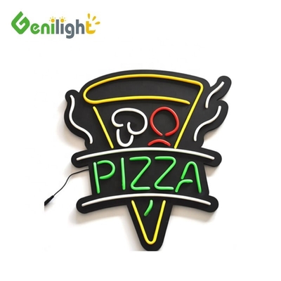 Logotipo personalizado de pizzería LED con larga vida útil GLT-FNS002