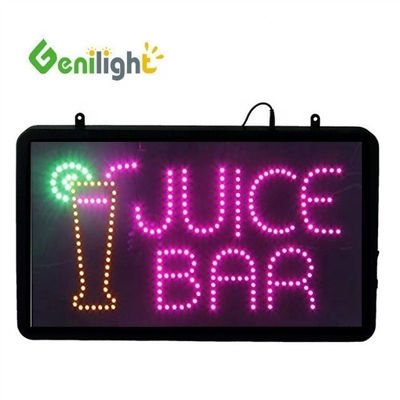 Decoraciones delanteras de la tienda Tablero de neón LED para bagels frescos Dimensión de pantalla 56 * 33cm