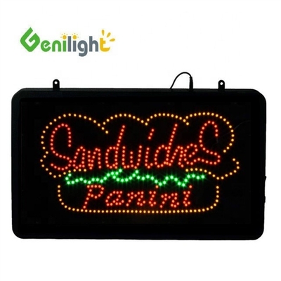 Decoraciones delanteras de la tienda Tablero de neón LED para bagels frescos Dimensión de pantalla 56 * 33cm
