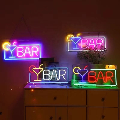 5V señal de neón personalizada luz de neón LED para la pared de la barra decoración del hogar GLT-WN63