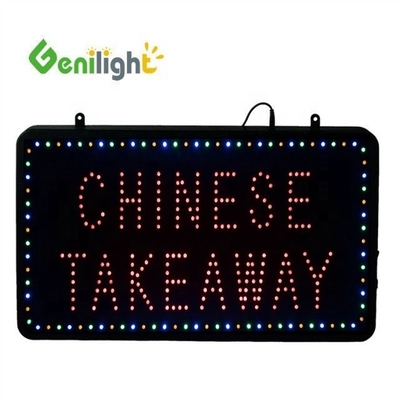 Original Genilight comida china LED señal abierta para el restaurante chino Flash Genilight