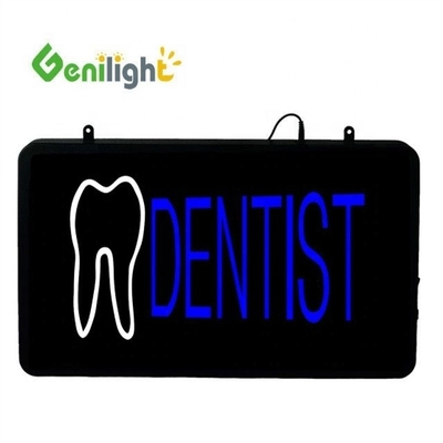 ABS Open-Mold Genilight Oval 58 * 36cm LED Neón Signo abierto con el logotipo del diente