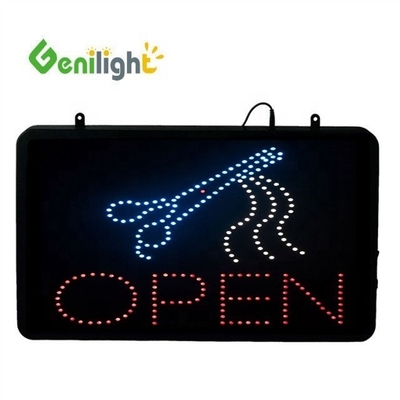 Las tijeras de peluquería cortan el letrero de LED Popular cadena de neón animada para sus necesidades comerciales