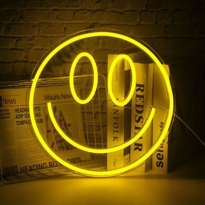 5V Voltage LED Smiley Facial Sign Decoración de pared personalizada para chicas adolescentes Decoración de habitación Preppy