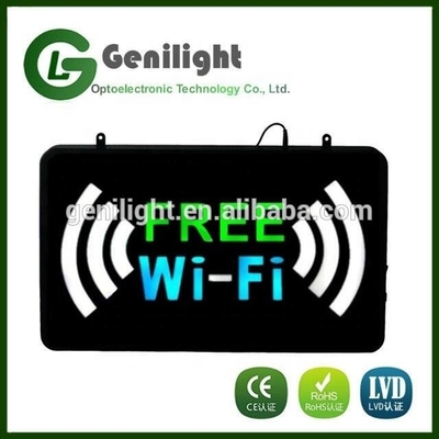 Signo abierto de animación LED de interior con molde abierto de ABS para salón/depilación/spa/ tienda de uñas