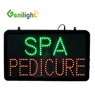 Signo abierto de animación LED de interior con molde abierto de ABS para salón/depilación/spa/ tienda de uñas
