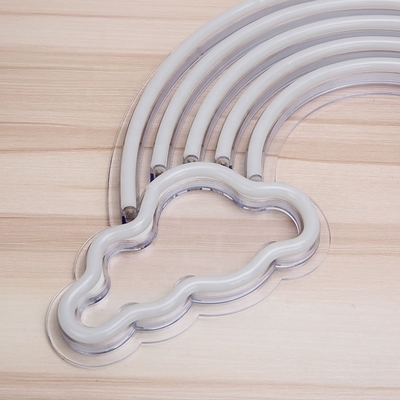 Luz de neón arco iris LED Decoración de la pared Art Sign para el hogar dormitorio salón oficina 5V de voltaje
