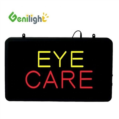 Tabla frontal acrílica personalizada Genilight LED Neon Sign para el cuidado de los ojos 22 * 13 pulgadas CE RoHS