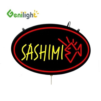 53 * 45cm Custom LED Neon Abierto para la pesca Aplicación de la tienda ABS Outframe y función de pantalla de animación