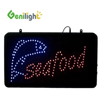 53 * 45cm Custom LED Neon Abierto para la pesca Aplicación de la tienda ABS Outframe y función de pantalla de animación