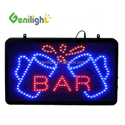 CE ROHS Power Custom JUICE BAR signo de neón abierto diseñado para la función de pantalla de animación