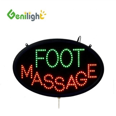 58*36 Full Color Animated Foot Massage LED Open Sign con tabla de PCB Tabla delantera