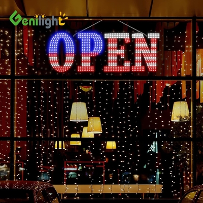 Tabla delantera de PCB Alto brillo 58 * 36cm Forma ovalada Acrílico LED Open Signo cerrado para tienda