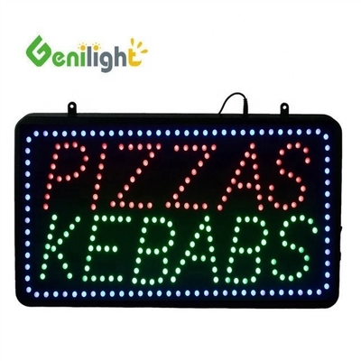 Display eléctrico de LED de desplazamiento programable Genilight interior 56 * 33cm para PIZZAS KEBABS