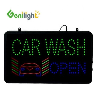 Genilight Indoor 56*33cm Alto brillo y bajo voltaje LED Open Sign con función RGB