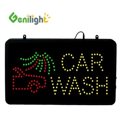 Genilight Indoor 56*33cm Alto brillo y bajo voltaje LED Open Sign con función RGB