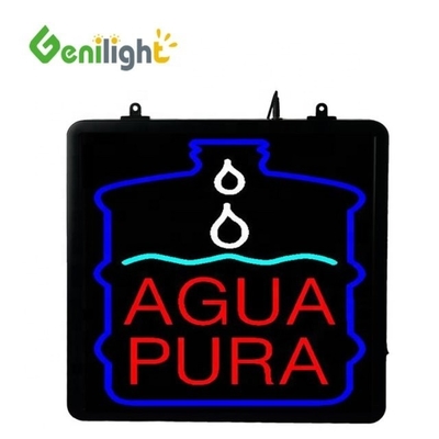 Proporción de contraste Genilight Indoor 22 * 13 pulgadas LED Cafe Open Sign con y ahorro de energía