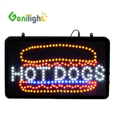 Proporción de contraste Genilight Indoor 22 * 13 pulgadas LED Cafe Open Sign con y ahorro de energía