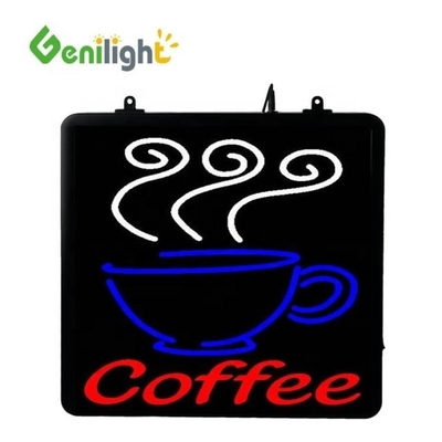 Signo de neón LED de taza de café con opciones de personalización
