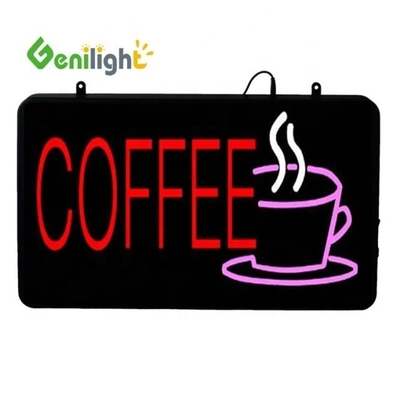 Signo de neón LED de taza de café con opciones de personalización