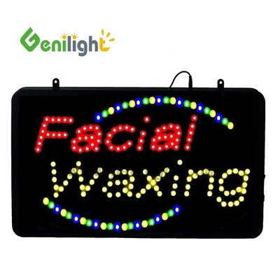 22 * 13 pulgadas DC12V Genilight interior de cera de LED animado señal para la publicidad de voltaje seguro
