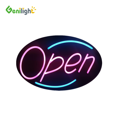 Indoor Genilight Óvalo 58 * 36cm LED colgador de abrigo señal de neón con pitch de píxeles
