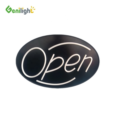 Colorido Genilight Signo abierto Neón LED Empresarial Animación de la publicidad de movimiento Displays Panel 56 * 33cm