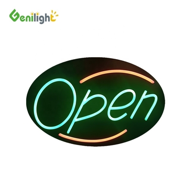Colorido Genilight Signo abierto Neón LED Empresarial Animación de la publicidad de movimiento Displays Panel 56 * 33cm