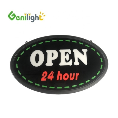 Función de pantalla de animación LED personalizada de alta iluminación abierta con señal de neón de hora