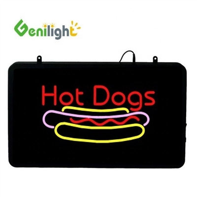 Estilo Deco LED personalizado pasteles de helado Signo de neón con pantalla acrílica delantera