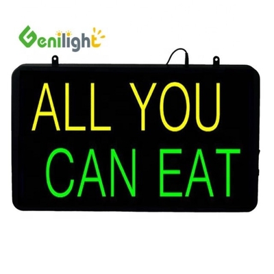 CE RoHS Indoor 56*33cm Genilight Sin vacío Flash LED Signo abierto Signo LED programable